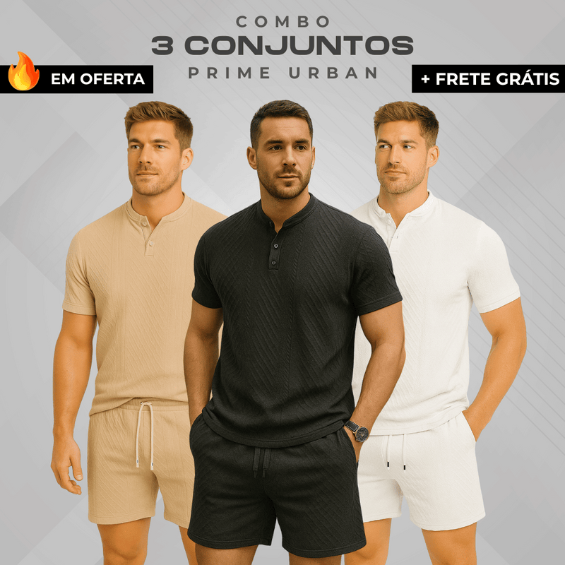 [Combo 3] - Conjuntos Prime Urban em Tecido Premium!